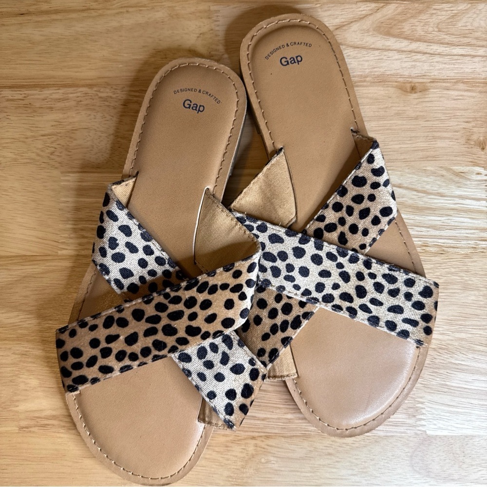 GAP Women’s Size 7 Leopard Animal Print Slip On Sandals - Picture 5 of 9